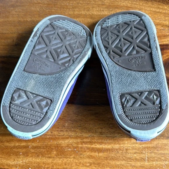 Converse Kids Purple Sneakers - Picture 3 of 5